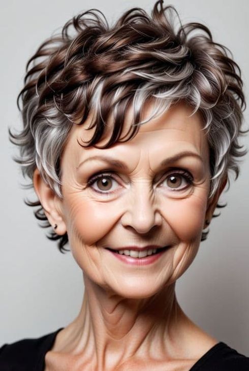 Could you share testimonials from women who adopted short haircuts after turning 60?