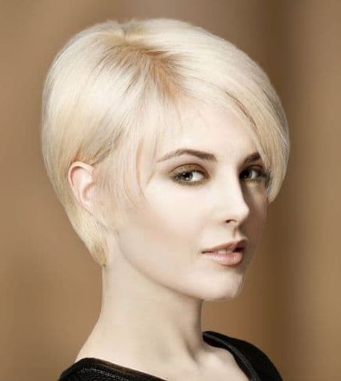 Straight hair style long pixie with thin hair