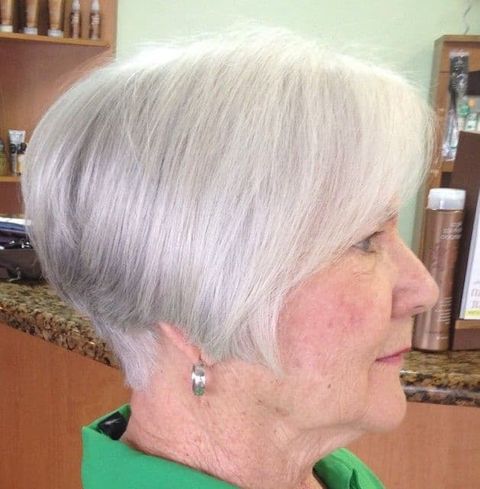 Thin hair short haircut for women over 60 in 2021-2022