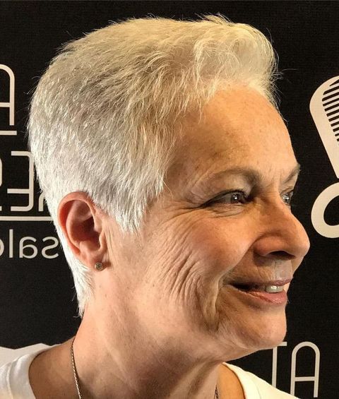 Very short pixie cut over 50