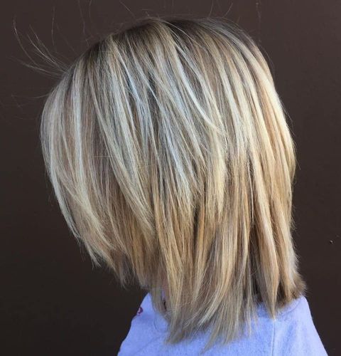 Long bob with layers