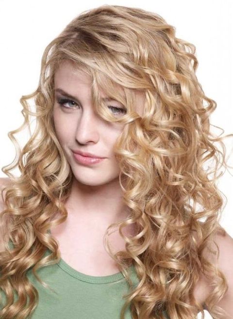 Blonde Long Curly hairstyles 2021-2022