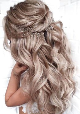 Modern wedding and bridal hairstyles for long hair