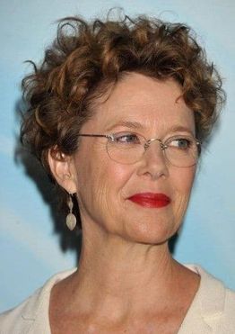 Curly short pixie haircut for women over 60