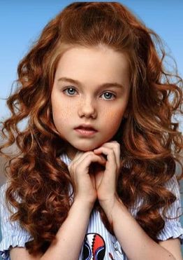 Wavy long hairstyles for little girls with oval face