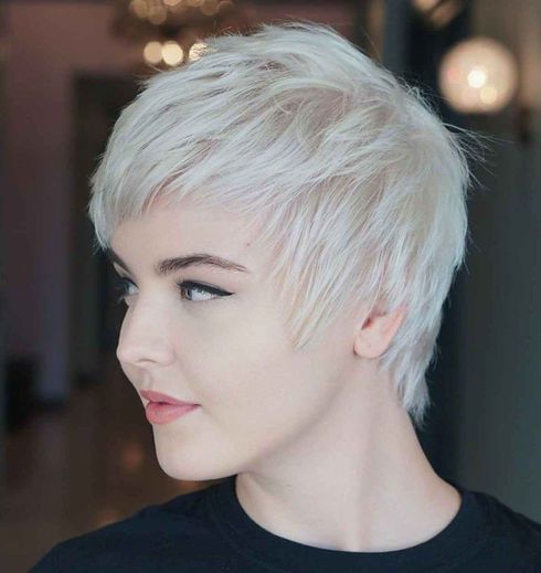 blonde pixie