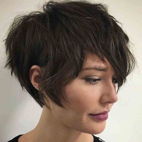 Messy pixie haircut